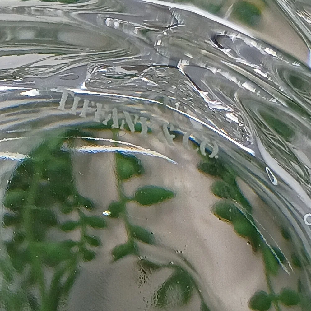 Tiffany & Co. Faceted Clear Crystal Glass Mug Geometric Barware